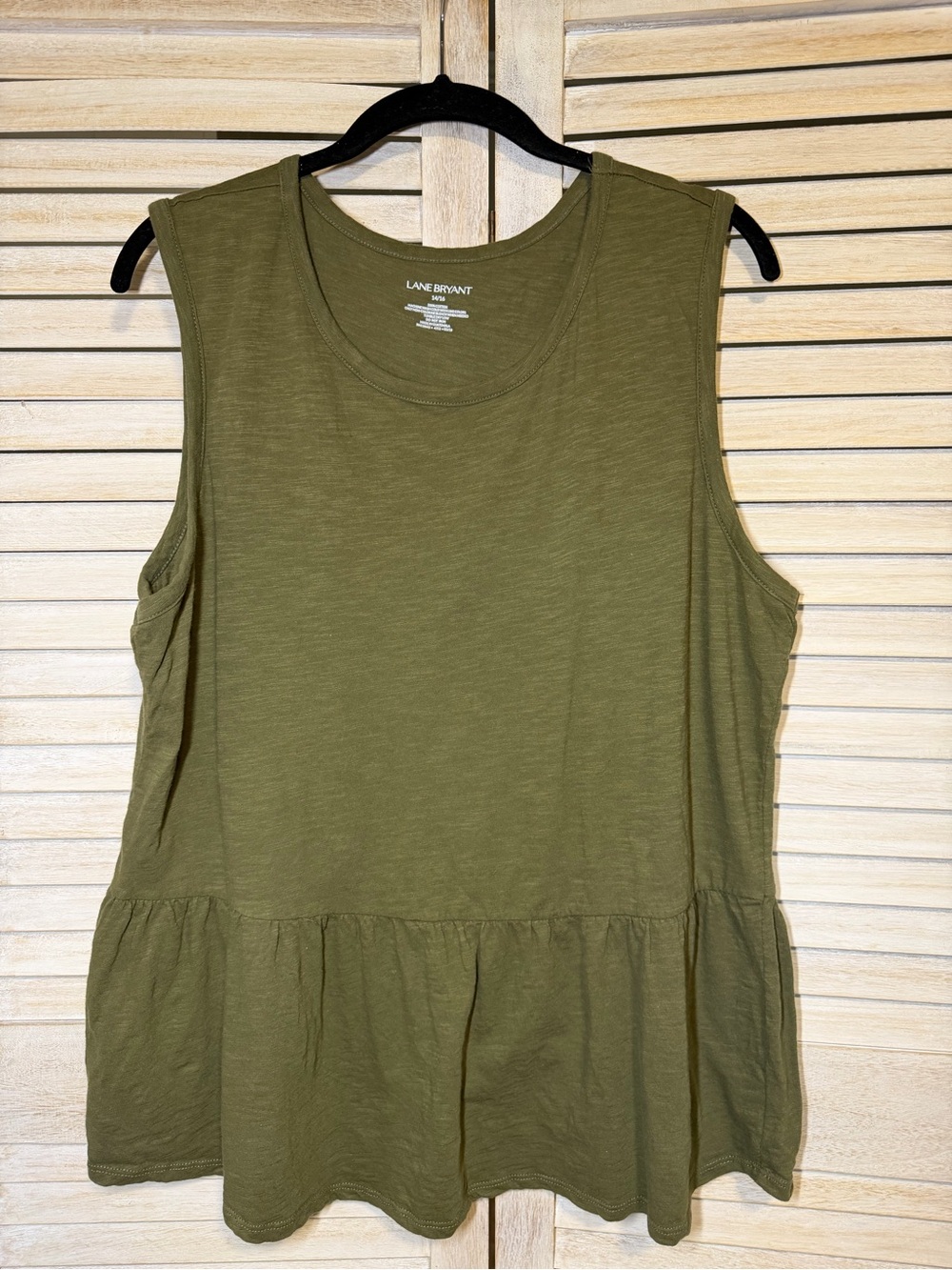 Lane Bryant Peplum Tank
